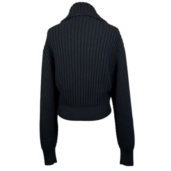 NWT Jason Woo Wool Cashmere Ribbed Button Front Cardigan Jacket Size Medium - Picture 4 of 10